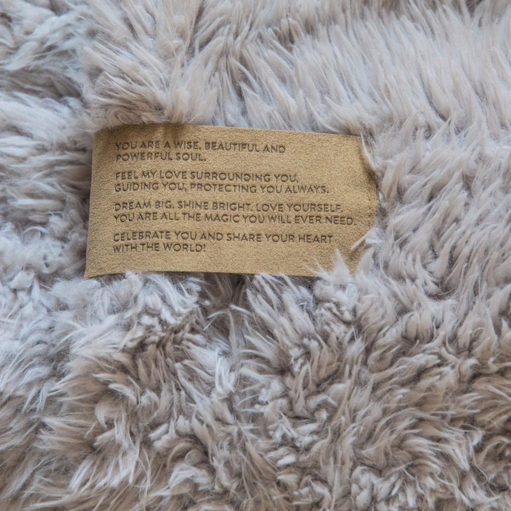 ANGEL PLUSH BLANKET | BIG - SILVER CLOUD
